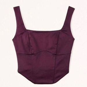 Abercrombie | Satin Corset Top NWT Large